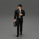 Businessman Walking and Holding His Briefcase - Only-Games