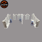 Gothic Ruins Set - 28mm Wargaming Scatter Terrain Scenery Tabletop Miniature - Only-Games
