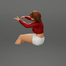 Angry Young Woman in mini shirt screaming In The Car - Only-Games