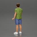 Young Man Standing In The Forest Posing Proudly With His Bike - Only-Games