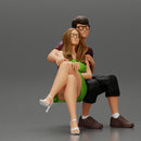 couple sitting on a bench in the park - Only-Games