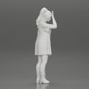 Young Beautiful Girl wearing long Shirt and boots Surprised - Only-Games