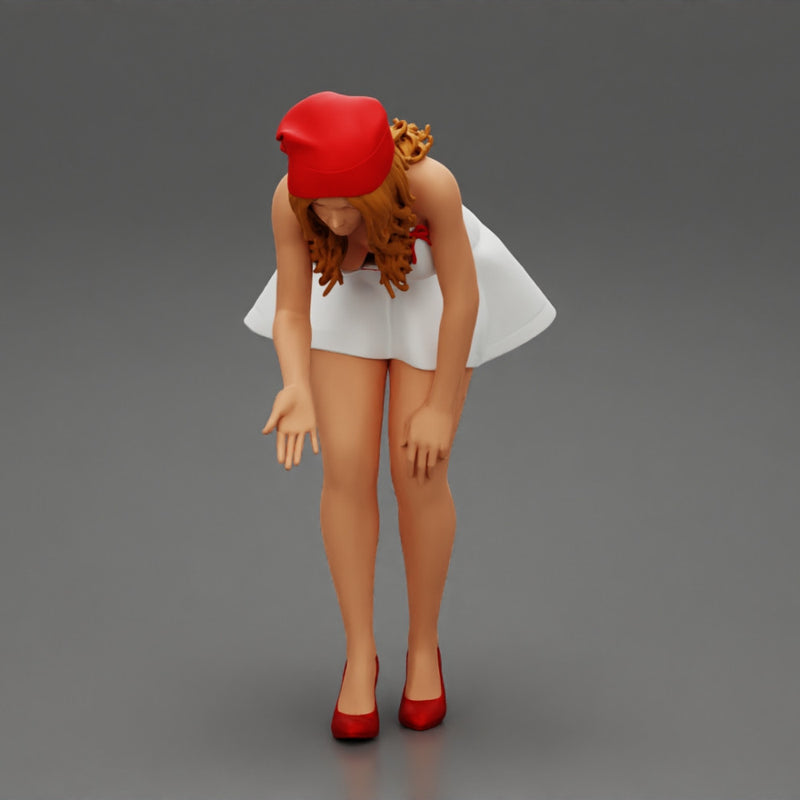 santa christmas  girl in hat and dress bend over - Only-Games