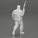 mafia gangster in jacket and pants holding a submachine gun - Only-Games