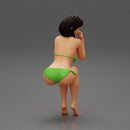 Sexy girl in bikini sitting - Only-Games