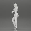 Sexy girl in Bikini Leaning Against Car on the beach - Only-Games