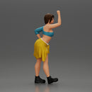 Fashionable Girl Wearing a Bra and shorts with Shirt Tied Around Her Hips - Only-Games