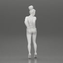 Sexy girl in shorts and an open mini shirt putting her hands in her back pocket - Only-Games