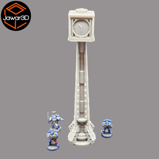 Clock Tower - 28mm Wargaming Scatter Terrain Scenery Tabletop Miniature - Only-Games