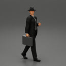 Businessman Walking and Holding His Briefcase - Only-Games