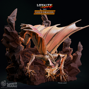 Gold Dragon - CastNPlay - Terrain Wargaming D&D DnD 28mm 32mm - Only-Games