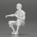 man in shorts sitting on a bench with her girlfriend in the park - Only-Games