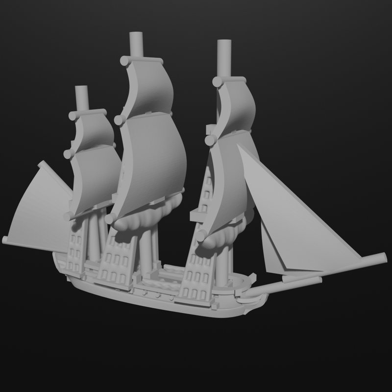 4x 1/2400 Unite-class Corvettes/HMS Surprise (28 guns)