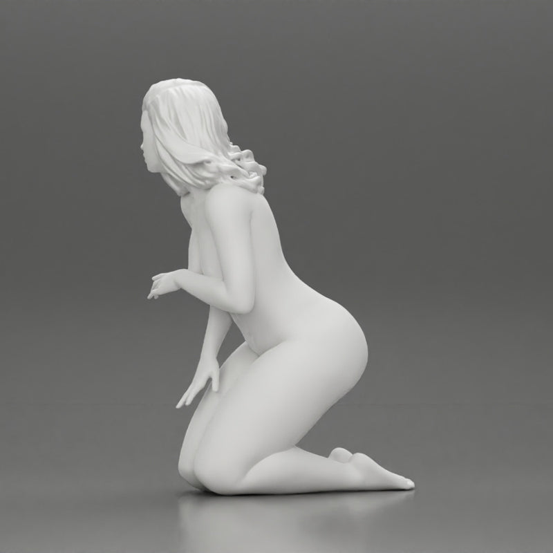 Naked girl sitting and covering her breasts - Only-Games