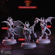 Fiendish Succubus - Demon's Gate - CastNPlay - Terrain Wargaming D&D DnD 28mm 32mm 40mm 54mm - Only-Games