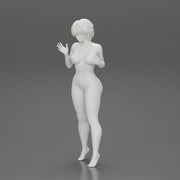 Naked girl in posing in short hair - Only-Games