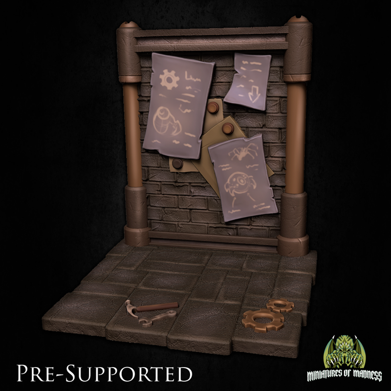 Artificer Scenery [PRE-SUPPORTED] Steam punk Diorama - Only-Games