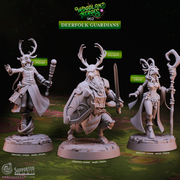 Deerfolk Guardians - Woodland Heroes - CastNPlay - Terrain Wargaming D&D DnD 28mm 32mm 40mm 54mm - Only-Games