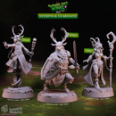 Deerfolk Guardians - Woodland Heroes - CastNPlay - Terrain Wargaming D&D DnD 28mm 32mm 40mm 54mm