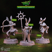 Rabbitfolk Wardens - Woodland Heroes - CastNPlay - Terrain Wargaming D&D DnD 28mm 32mm 40mm 54mm - Only-Games