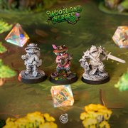 Burrower Heroes - Woodland Heroes - CastNPlay - Terrain Wargaming D&D DnD 28mm 32mm 40mm 54mm - Only-Games