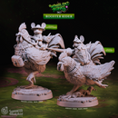 Rooster Riders - Woodland Heroes - CastNPlay - Terrain Wargaming D&D DnD 28mm 32mm 40mm 54mm