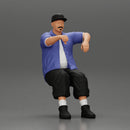 gangster homie in cap with arm on window driving the car - Only-Games