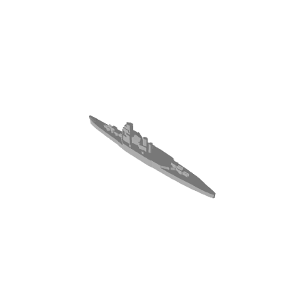3D Printed Japanese Takao Class Cruiser, Set of 10 - Only-Games