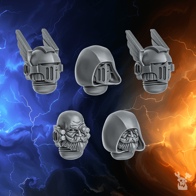 Knights of the Circle Heads Set x5