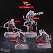 Scoundrel Rats - The Ballad of the Rat Plague - CastNPlay - Terrain Wargaming D&D DnD 28mm 32mm 40mm 54mm - Only-Games