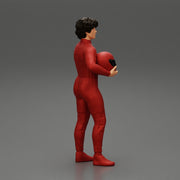motorbiker holding his helmet with both hands - Only-Games