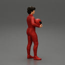 motorbiker holding his helmet with both hands - Only-Games