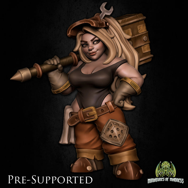 Mystnia Hardspring  [PRE-SUPPORTED] Female Dwarf Blacksmith - Only-Games