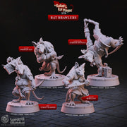 Rat Brawlers - The Ballad of the Rat Plague - CastNPlay - Terrain Wargaming D&D DnD 28mm 32mm 40mm 54mm - Only-Games