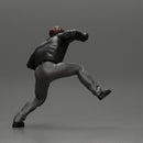 Young Man In open Leather Jacket Riding On Motorbike in sunglasses - Only-Games