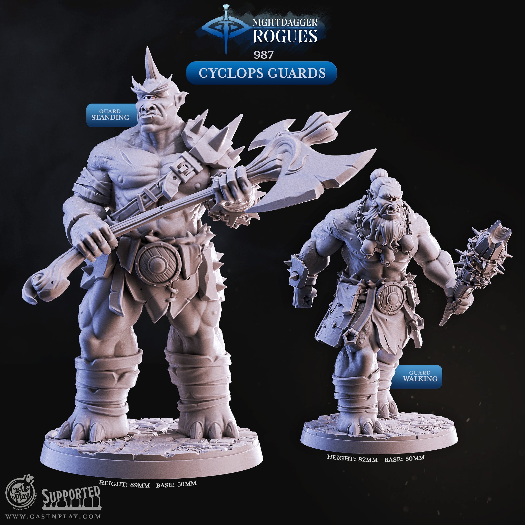 Cyclops Guards - Nightdagger Rogues - CastNPlay - Terrain Wargaming D&D ...