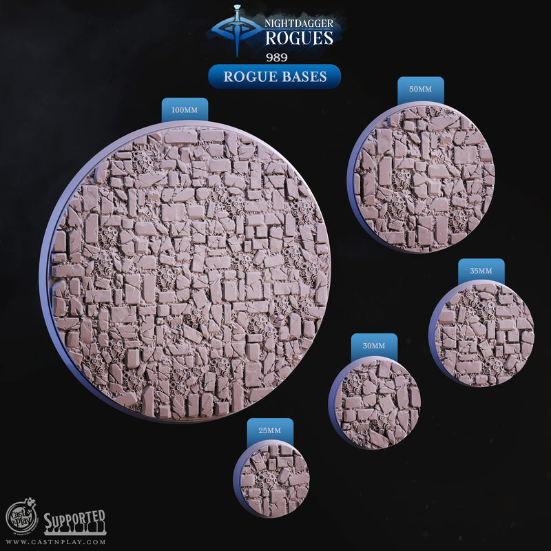 Rogue Bases - Nightdagger Rogues - CastNPlay - Terrain Wargaming D&D DnD - Only-Games