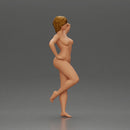 Naked girl with short hair leaning on a car - Only-Games