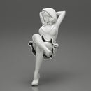 Santa Female sitting in vintage chair in hat - Only-Games