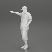 Gangster homie in cap pointing his finger at somebody - Only-Games
