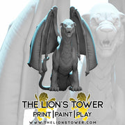 Liondrake Female 1 - large sized 32mm scale miniature - Only-Games
