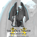 Liondrake Female 1 - large sized 32mm scale miniature - Only-Games