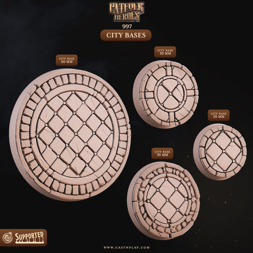 City Bases - Catfolk Heroes - CastNPlay - Terrain Wargaming D&D DnD - Only-Games