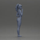 Naked woman standing hand resting on her back - Only-Games