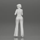 Fashion girl in catsuit and heels Leaning Against car - Only-Games