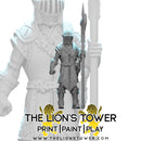 Elite Guards - Set of 10 with halberds (32mm scale) - Only-Games