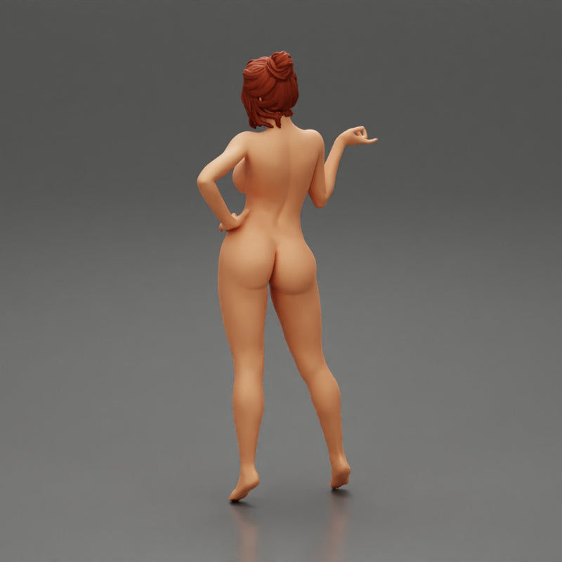 Naked girl standing and put hand on hip - Only-Games