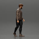 Stylish Man Walking in Turtleneck - Only-Games