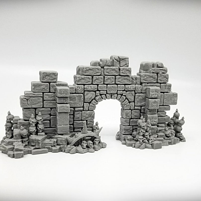 Basic Archway Door Wall: Ancient Ruins GRIMDARK Terrain Set - Only-Games