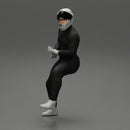 Biker man in helmet on a motorcycle stopped - Only-Games